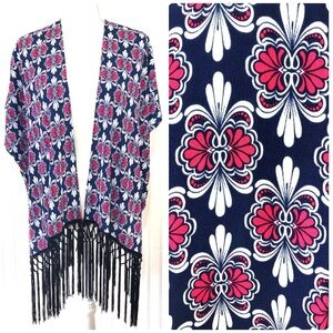 Swim coverup top tassel S